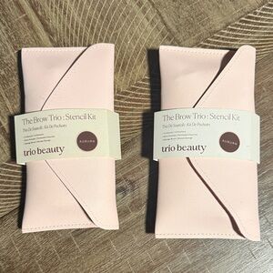 Trio Beauty Pink Brow Stencil Kit